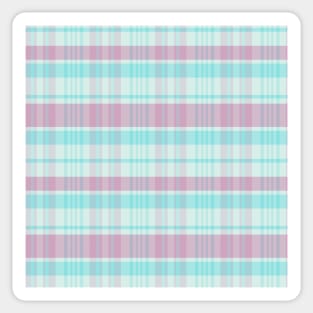 Pastel Aesthetic Calan 2 Hand Drawn Textured Plaid Pattern Sticker